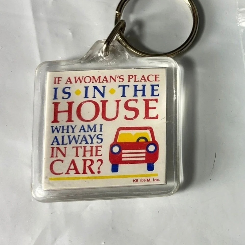 Vintage Feminist Humor Keychain